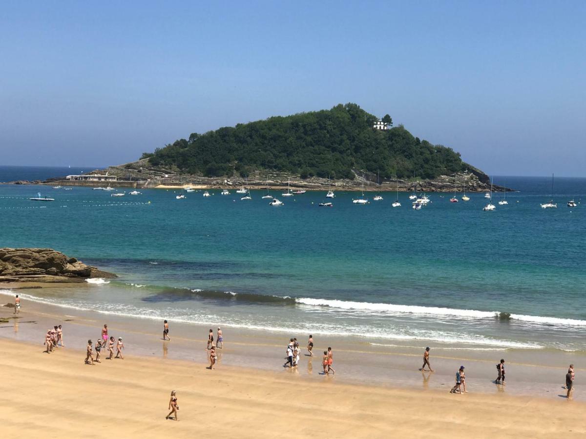 La Madame On La Concha Beach, Seaview Apartment 산세바스티안 외부 사진